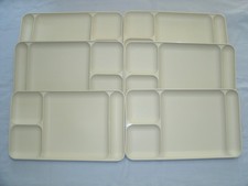 LOT OF 6 TUPPERWARE STACKABLE PARTY/PICNIC PLATE DIVIDER MADE IN USA
