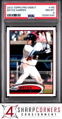 2012 TOPPS PRO DEBUT #145 BRYCE HARPER RC PSA 8