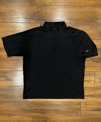 Nike Golf Sphere Dry Quarter Zip Pull Over Shirt Men s 2XL Black