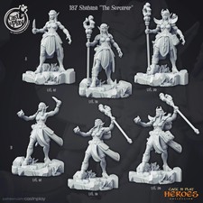 Sorceress Hero miniature - CastnPlay - DnD miniatures - Role Playing Game - Tab