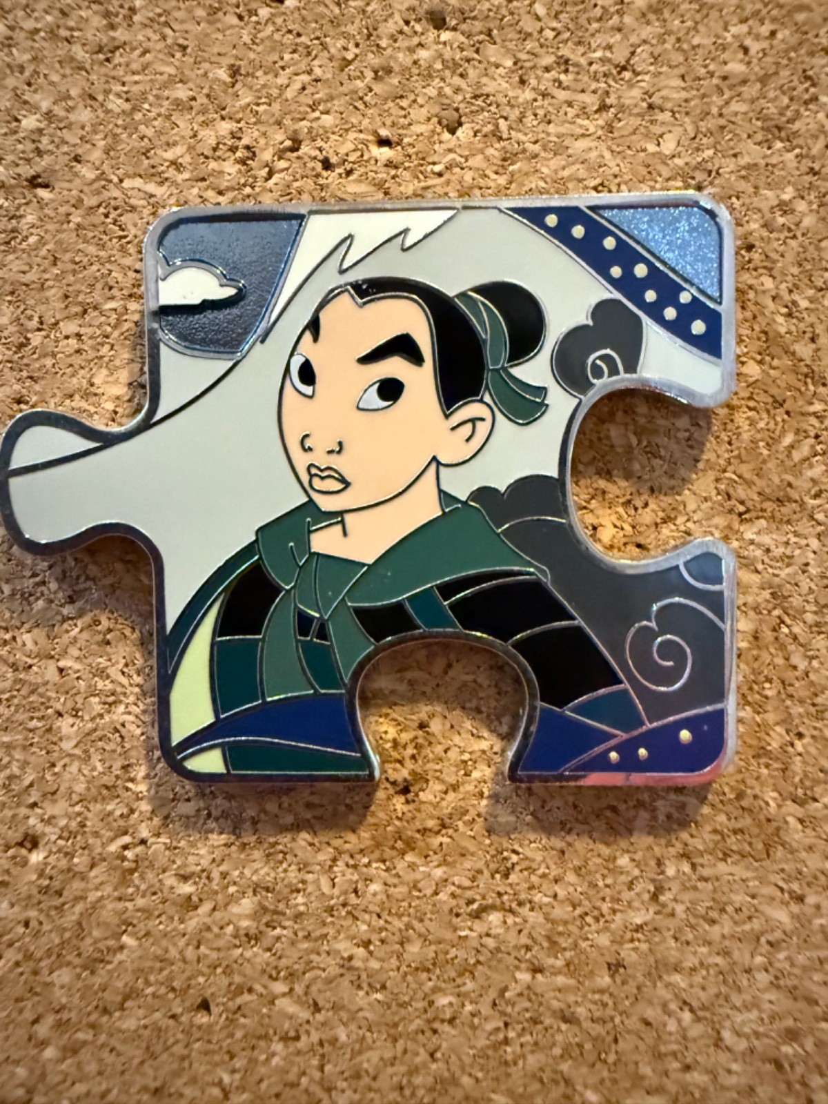 Disney Pin Character Connection Mulan Puzzle - Mulan as Ping LE 900