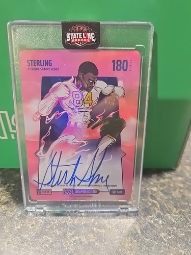 2025 Bo Jackson Battle Arena Shannon Sharpe Bubble Gum Auto