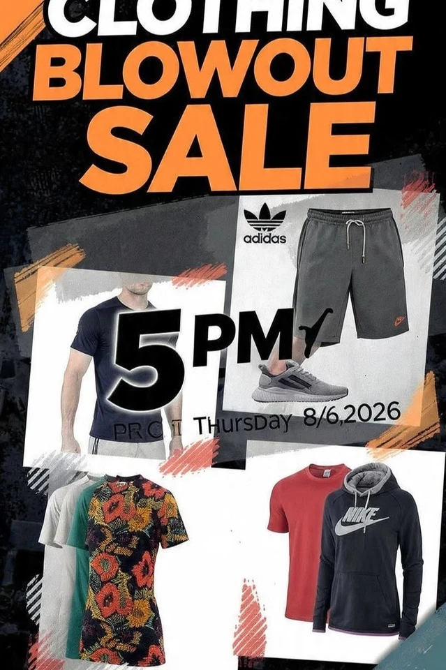 Clothing Blowout Sale - Men & Women - Adidas Under Armour Nike & More