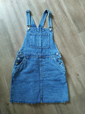 Latzkleid Denim Gr. 38 / Gr. S, sehr gut erhalten, Jeanskleid mini, Divided H&M