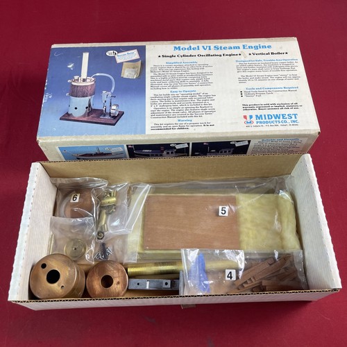 Midwest Products Co (Model VI) Steam Engine Kit No. 980 W/Original Box!