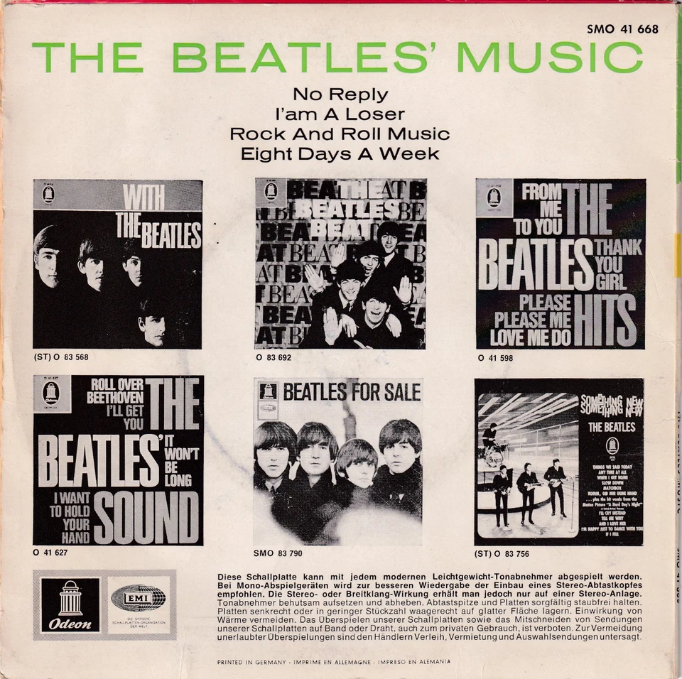 7" The Beatles " Music " ARTIKELBESCHREIBUNG LESEN !!! - Bild 2 von 4