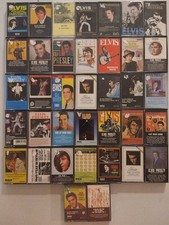 Mixed Lot of 37 Elvis Presley Cassette Tapes