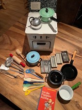 Kinderherd, Fa. Heiliger, 2 Platten u. Backofen, tadellos, viel Zubehör, Vintage