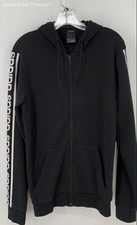 Adidas Hoodie Size S Men Regular Black Full Zip