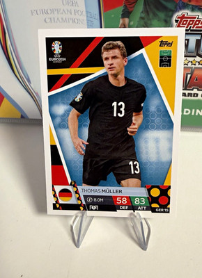 Topps Match Attax UEFA EURO 2024 Thomas Müller Nr. GER 15 Deutschland