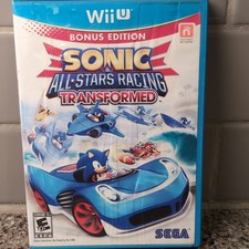 SEGA Sonic & All-Stars Racing Transformed Bonus Ed Wii U MP Manual E10+ NTSC