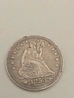 1853 Seated Liberty Silver Quarter 25c - Philadelphia Mint