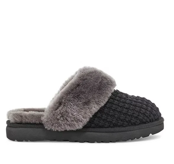 OFERTA EXCLUSIVA UGG Acogedoras Zapatillas Tejidas - Negras, Medianas Foto 2 de 4