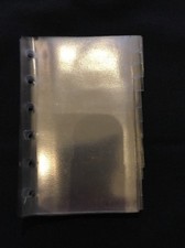 ORGANISER/FILOFAX-Mulberry Pocketbook Contacts Inserts Clear PVC Size:122x88mm