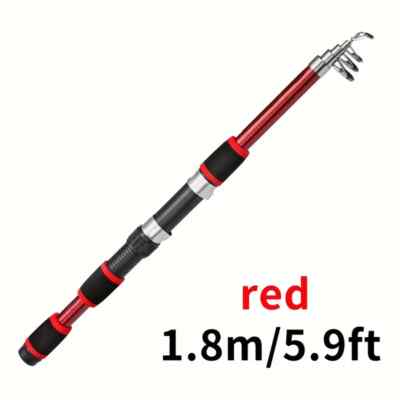 1pc Portable Fibreglass Fishing Rod,1.8M/5.9FT or 6.89FT Telescopic Fishing  Pole | eBay