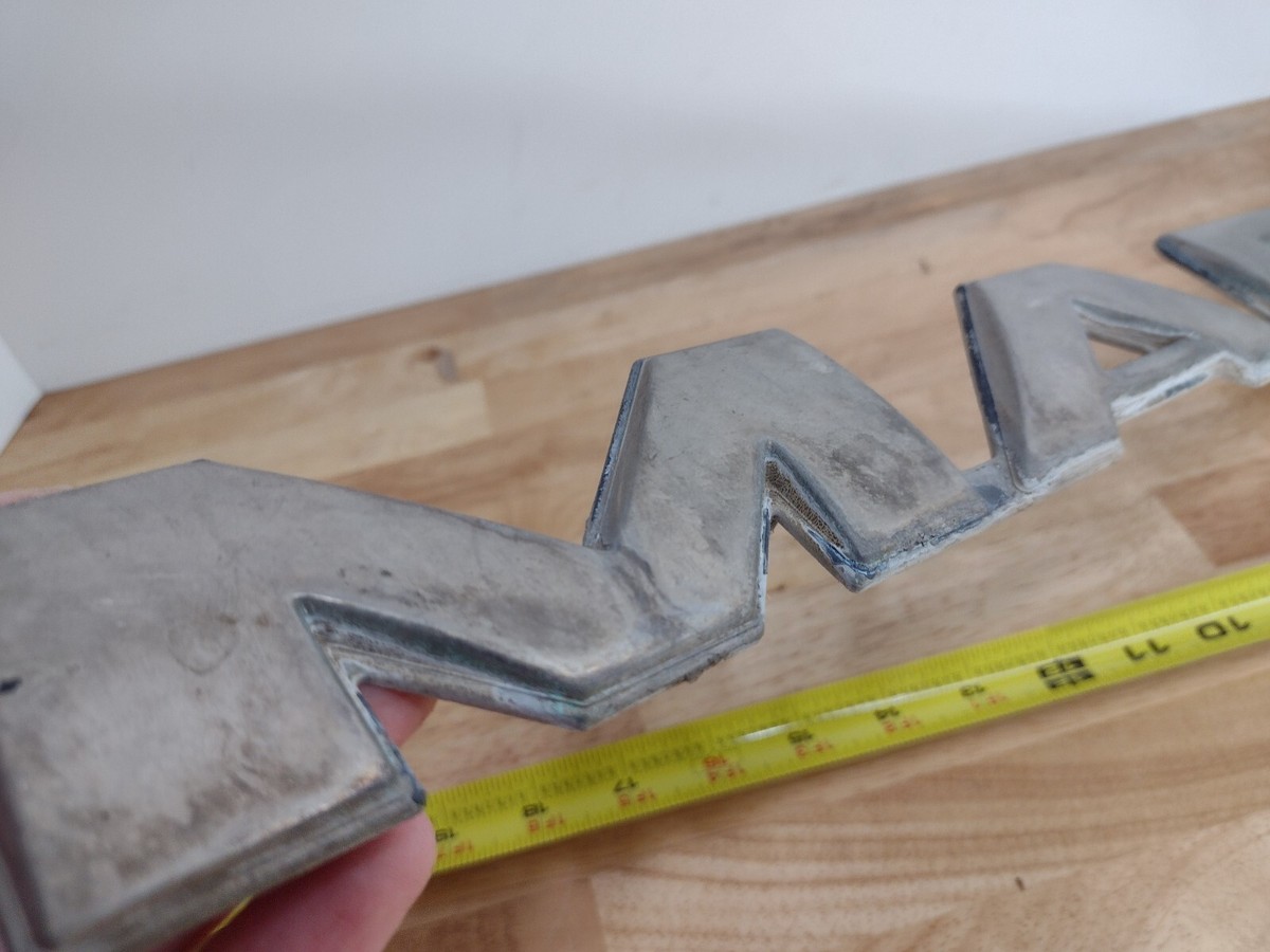 VTG Mack Truck MR Grill Letters Badge Emblem OEM 4MR471M 25164654  