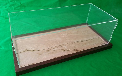 22"L x 9 3/4"W x7"H Pocher 1/8 Acrylic Display Case Showcase Wood Base 1:8 Model - Picture 11 of 11