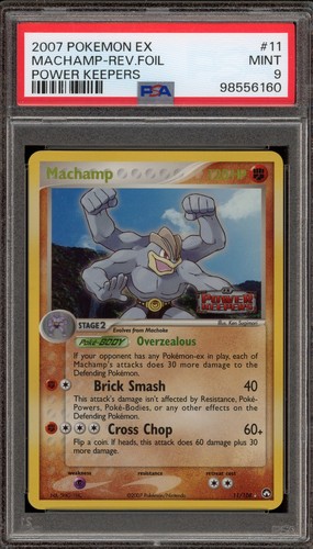Pokemon Machamp EX Power Keepers Reverse Holo Rare #11 PSA 9 Mint - Picture 1 of 2