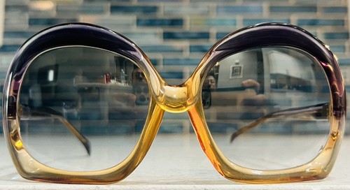 Balenciaga Style Oversized Round Square Multicolor Gradient Exquisite Sunglasses - Picture 5 of 17