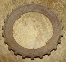 vintage H2348-B john deere metal planter seed plate rusty in good shape used