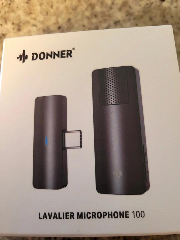 Donner Lavalier Microphone 100 Wireless Audio Recording Professional Brand New - Image 3 of 4