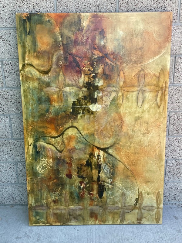 Joseph Maruska "Midnight Stars" Oil on Birch 40"x60" Painting Artwork Authentic