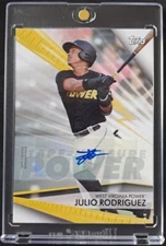 2020 Topps Pro Debut Serial #21/40 JULIO RODRIGUEZ Tape Measure Power Auto JROD 
