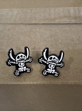 Stitch Skeleton Costume Halloween Enamel Stud Earrings Lilo Stitch Disney New