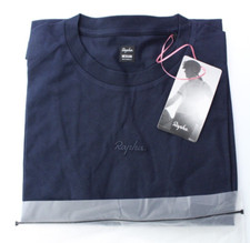 NWT - RAPHA Women's LOGO Cycling Sports Casual Cotton Dk Navy T-Shirt Tee - M