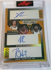 Brown-Ellis-Harper-Washington-Chandler-Juzang 2023 Leaf Multi Graphics Auto #3/3