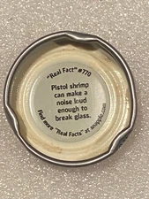 Snapple Real Fact Cap #770 *Pre-Owned w/Rust & Dented*  rr1