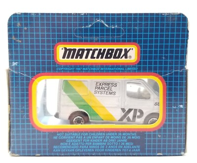 Matchbox 1987 FORD TRANSIT VAN (White XP Delivery) New Old Stock