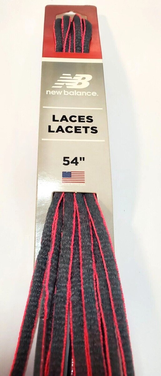 New Balance /10 Seconds Oval Athletic Shoelaces S. Grey w/Neon 45