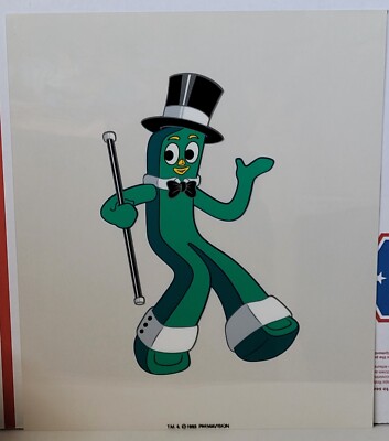GUMBY Steps Out 1993 Sericel PREMAVISION Limited Edition Vintage Animation