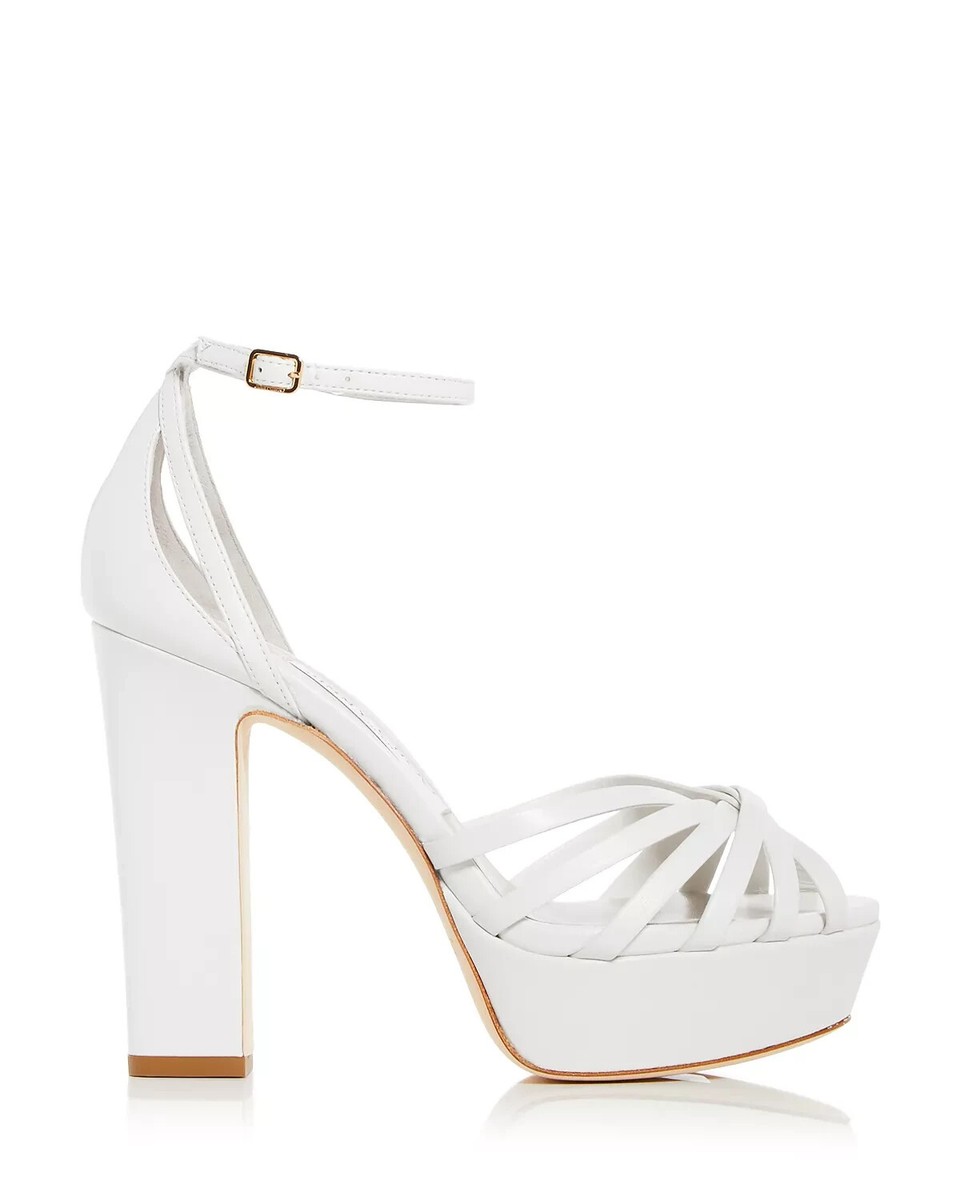 New Jimmy Choo ISRA Sandal,9.5/39.5,Shoe,ITALY,Latte Leather,Shoe