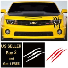 15.8" Monster Claw Scratch Scar Decal Reflective Sticker for Car Headlight Decor