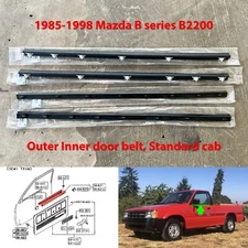 85-98 Mazda B-Series UF B2200 Ford Courier Door Belt weatherstrip rubber seal