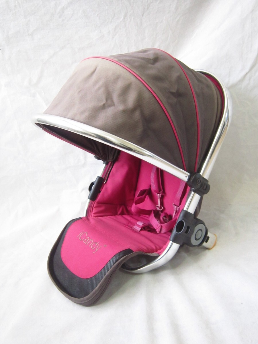 Double Pushchair Icandy Jet Black Peach Icandy Pushchair Icandy