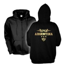 Kapuzenjacke ARGENTINIEN Ländershirt Zip Hoodie Fan Sweatjacke S-6XL (WMS06-09e)