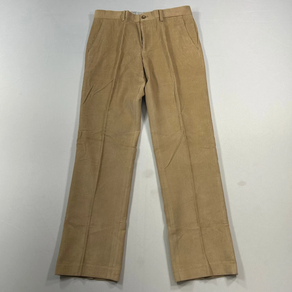 Pantalones de pana Michael Kors para hombre 31x30 bronceado camel ajuste moderno algodón Foto 2 de 4