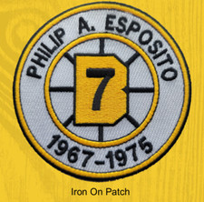 Philip A. Esposito Retire Number 7 Patch Hockey Jersey Boston Bruins Patch NHL 