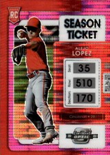 2022 Panini Chronicles Alejo Lopez #14 Contenders Optic Pink Pulsar 12M