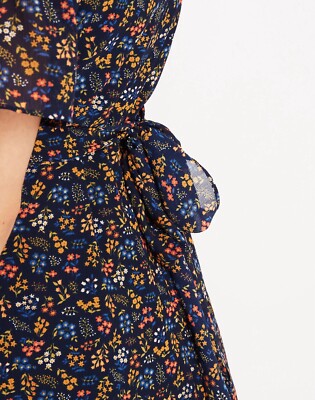 madewell garden party dress Madewell Women's dres Size 0 Floral Cross-Front Mini Dress in Garden Party