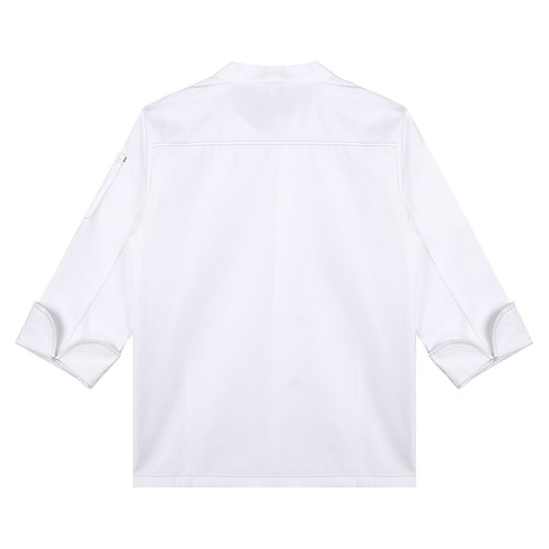 Unisex Men Women Breathable Chef Jacket Cooking Coats Canteen Work Uniform - Picture 43 of 88