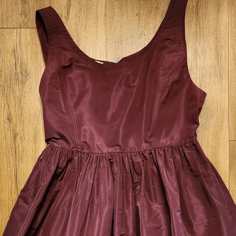 Mini abito senza maniche Miu Miu borgogna taglia 44 US M