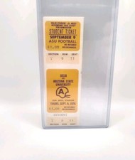Terry Donahue NCAA Debut Ticket Stub Arizona State vs UCLA HOF Coach 9/9/1976