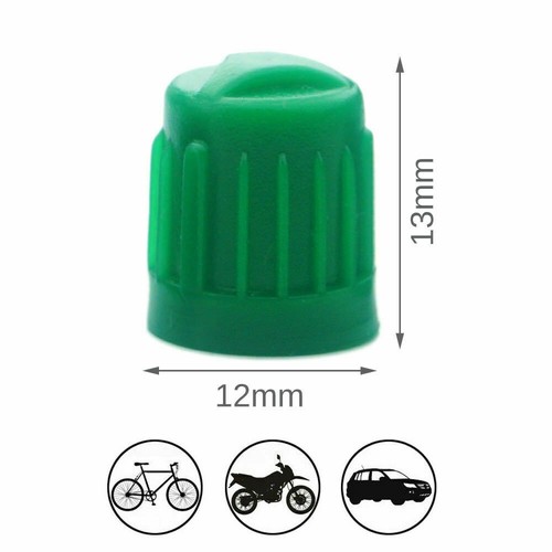 N2 Nitrogen Green Plastic Tire Wheel Valve Stem Caps & Seal TPMS - Heavy Duty! - Bild 2 von 2