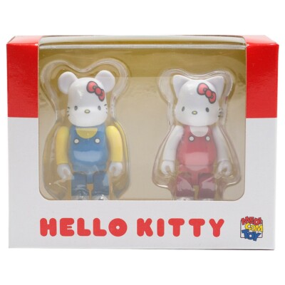 Medicom BE@RBRICK Hello Kitty 100% Bearbrick And Nyabrick Figure 