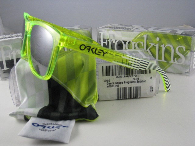 Oakley Frogskins occhiale da sole Deuce Coupe Sulphur/black Iridium 24-316  2012 | Acquisti Online su eBay