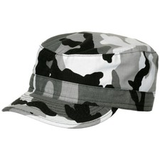 ARMY RIPSTOP FIELD BASEBALL CAP TACTICAL PATROL HAT 100% COTTON URBAN CAMO S-XXL